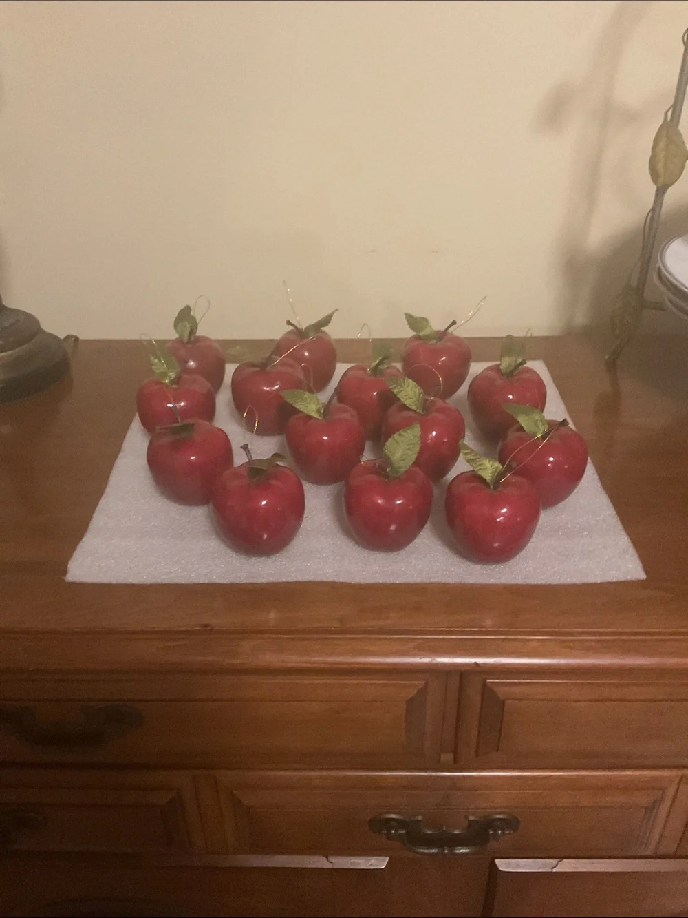 Vintage apple ornaments